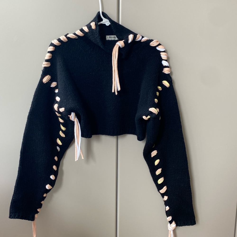 Acne Studios Cropped Turtleneck Sweater